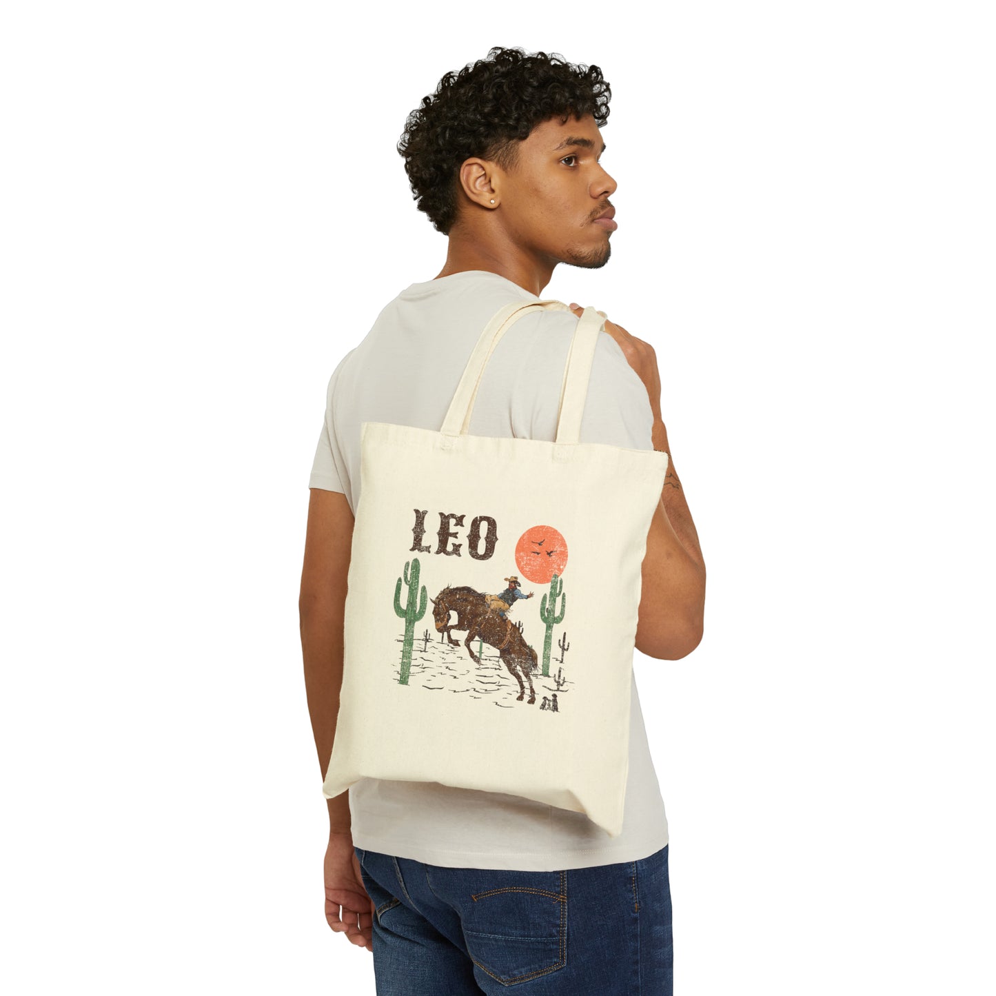 Leo Zodiac Western Tote