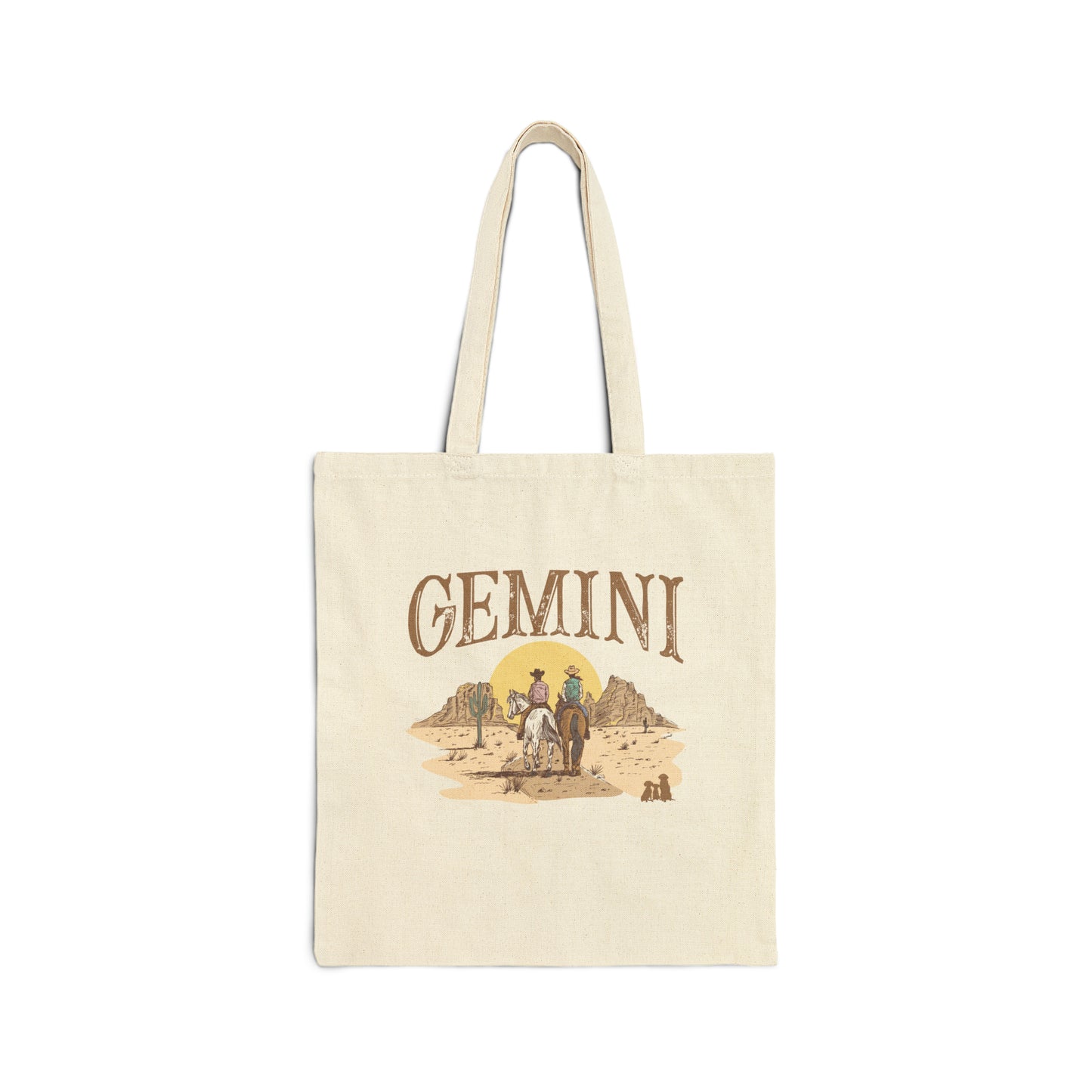 Gemini Zodiac Western Tote