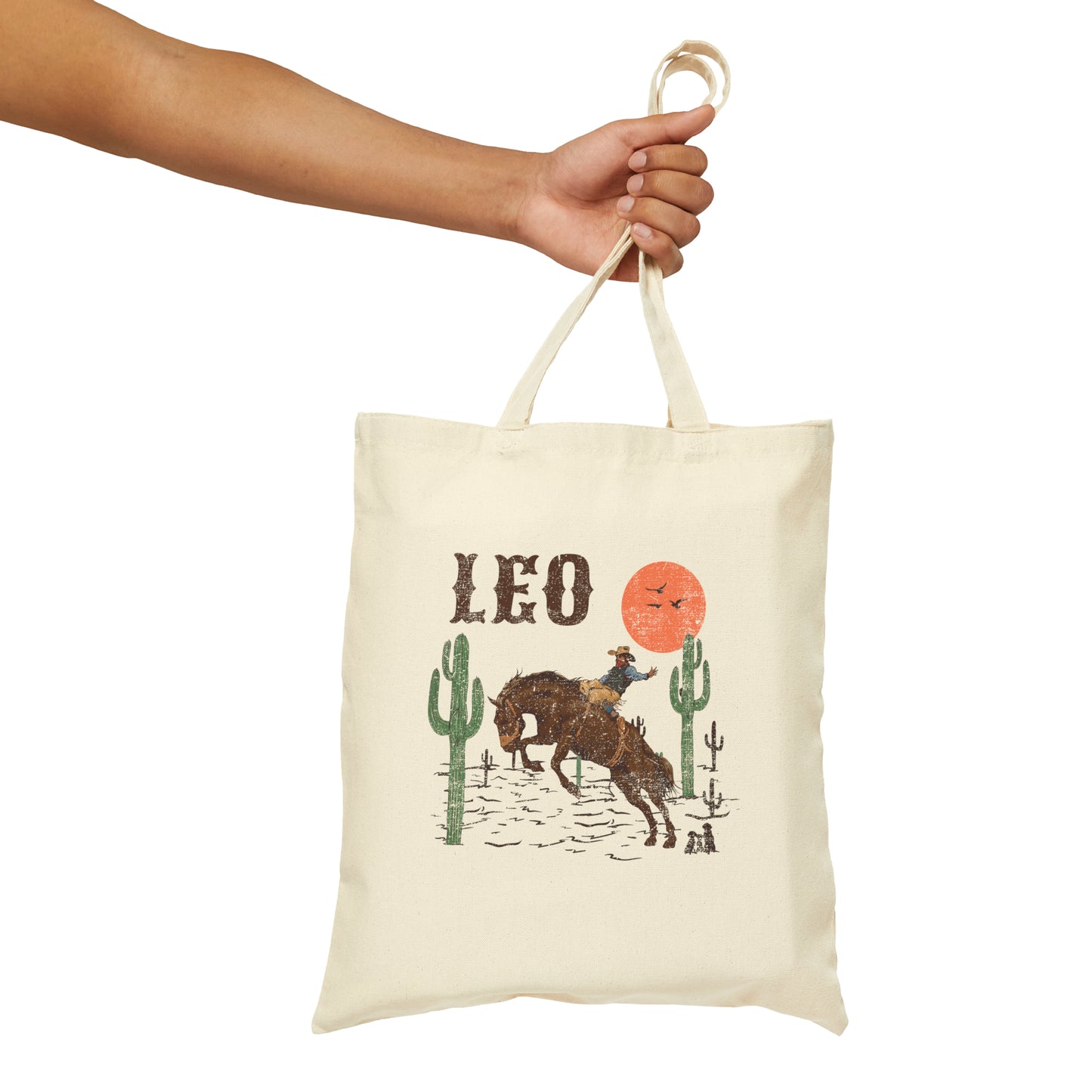 Leo Zodiac Western Tote