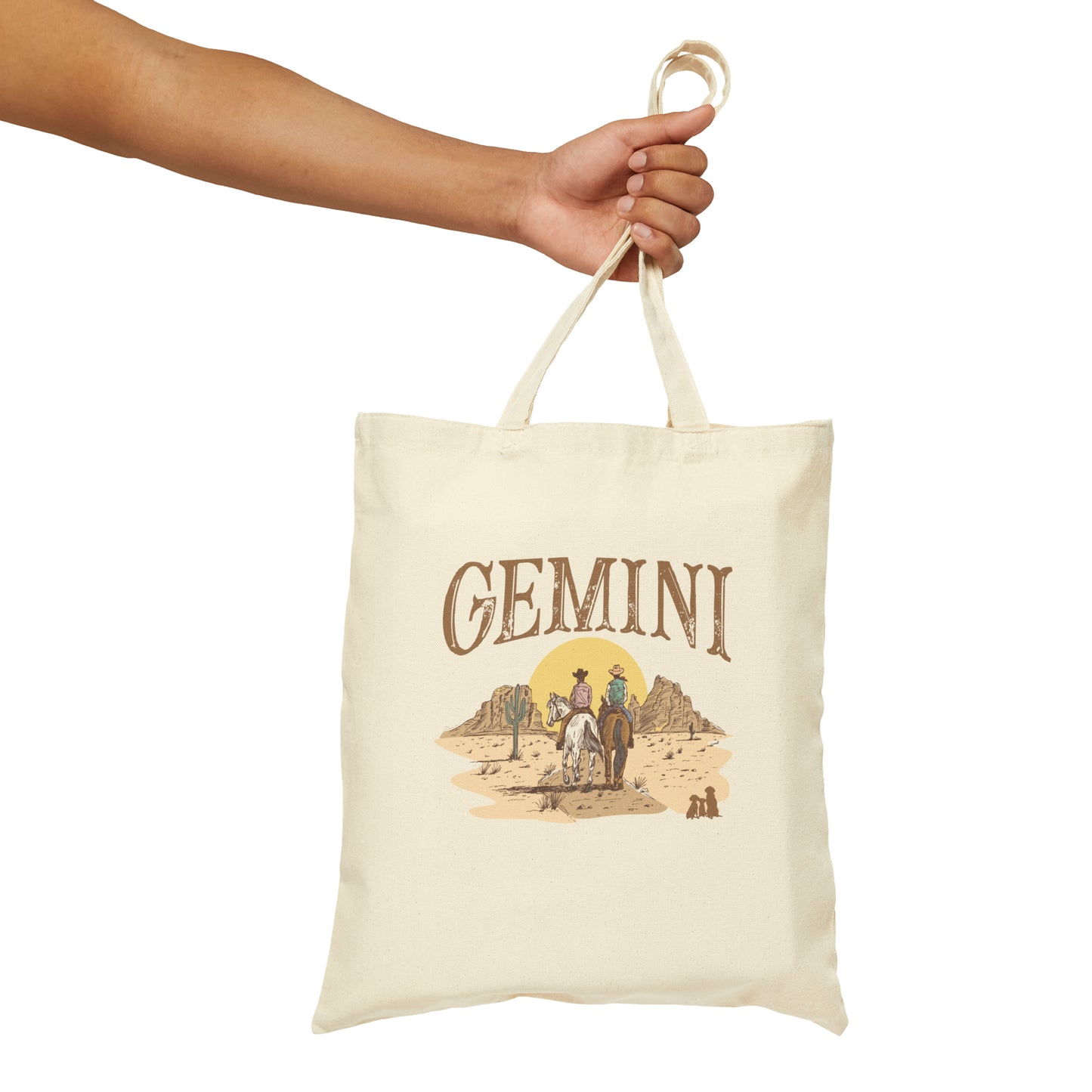 Gemini Zodiac Western Tote