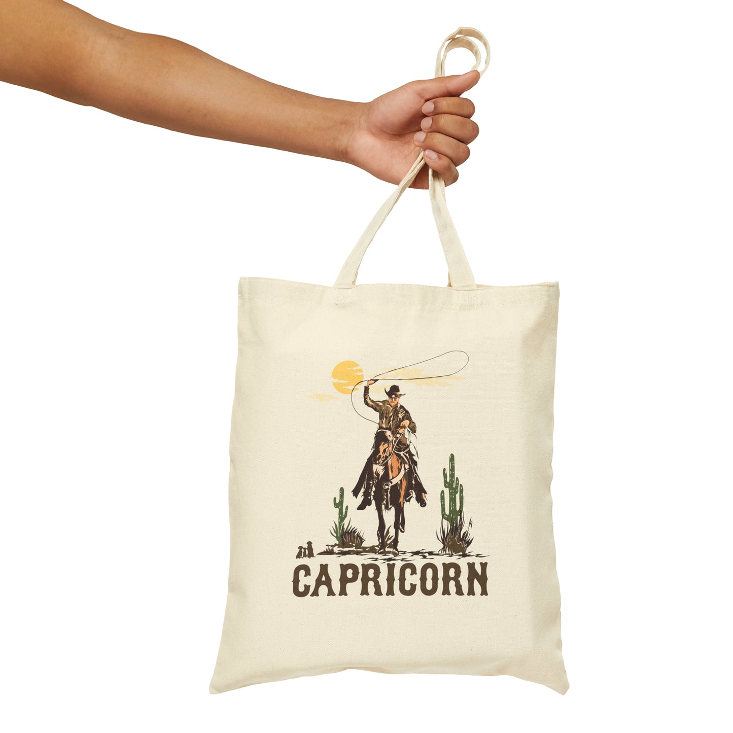 Capricorn Zodiac Western Tote