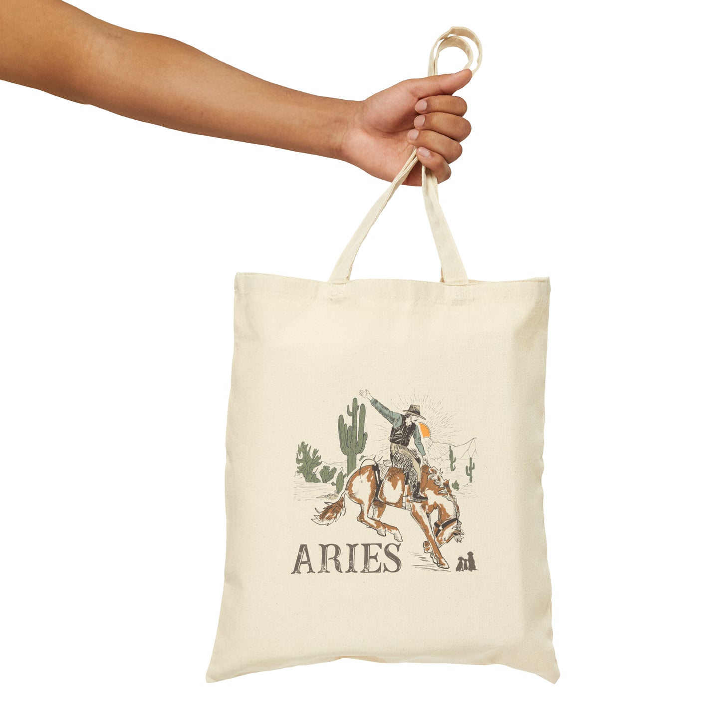 Aries Zodiac Western Tote