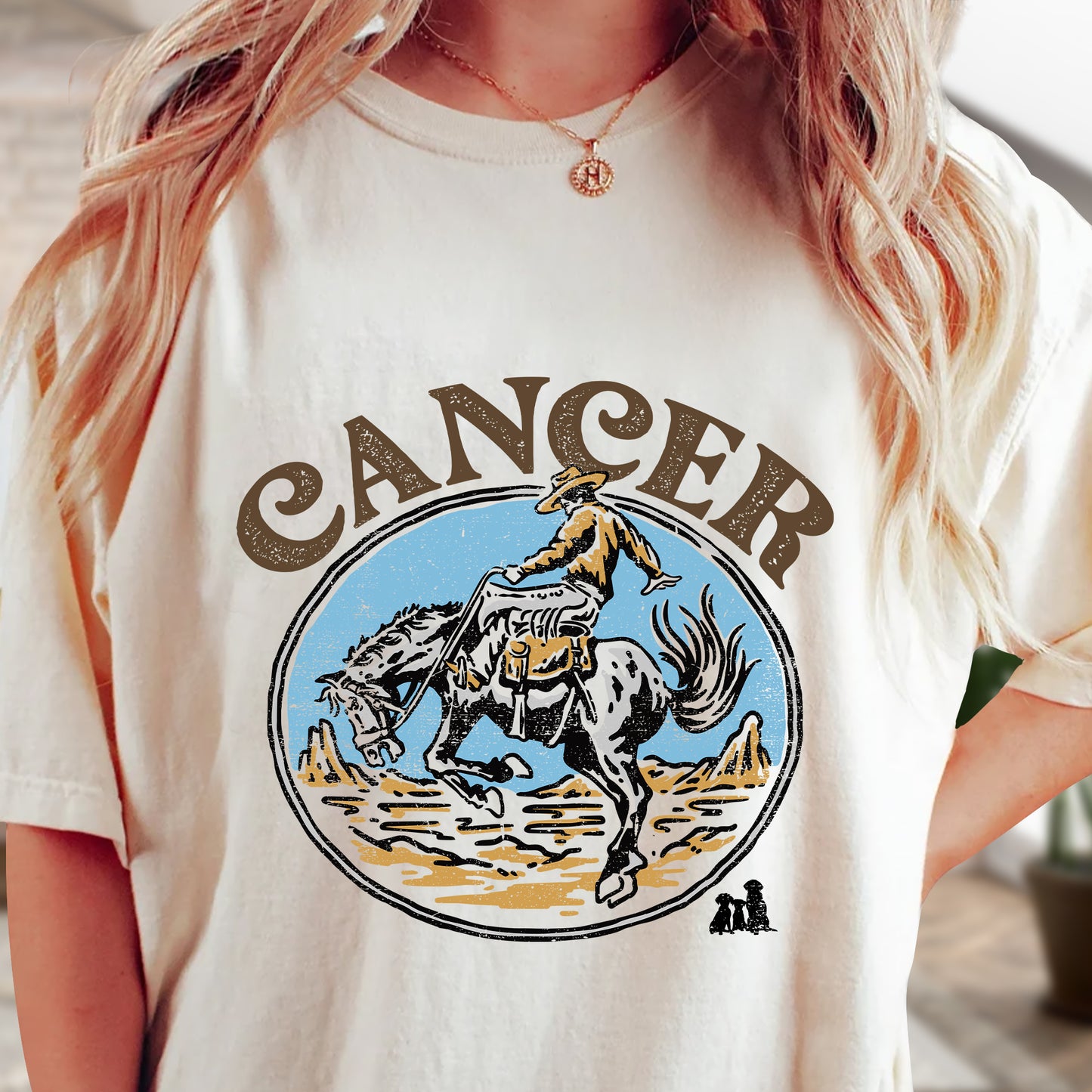 Cancer Zodiac Western Shirt